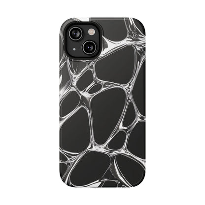 Liquid Metal Abstract Phone Case – MagSafe Compatible for iPhone & Samsung Galaxy