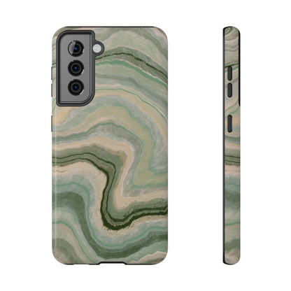 Earthy Agate Stone Phone Case – MagSafe Compatible for iPhone & Samsung Galaxy