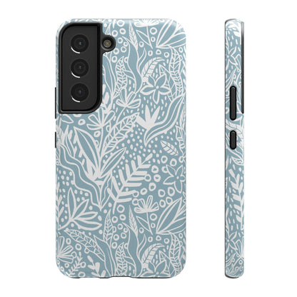 Boho Botanical Doodle Phone Case – MagSafe Compatible for iPhone & Samsung Galaxy