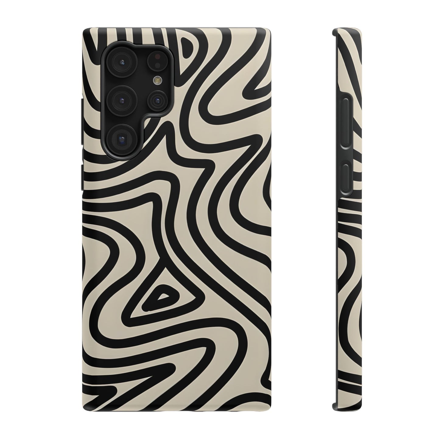 Abstract Maze Line Art Phone Case – MagSafe Compatible for iPhone & Samsung Galaxy