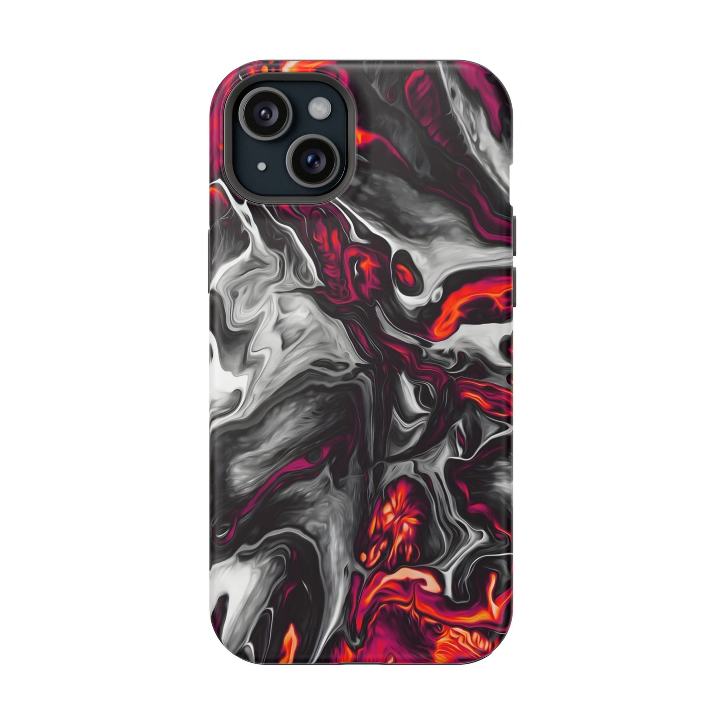 Dark Marble Swirl Phone Case – MagSafe Compatible for iPhone & Samsung Galaxy