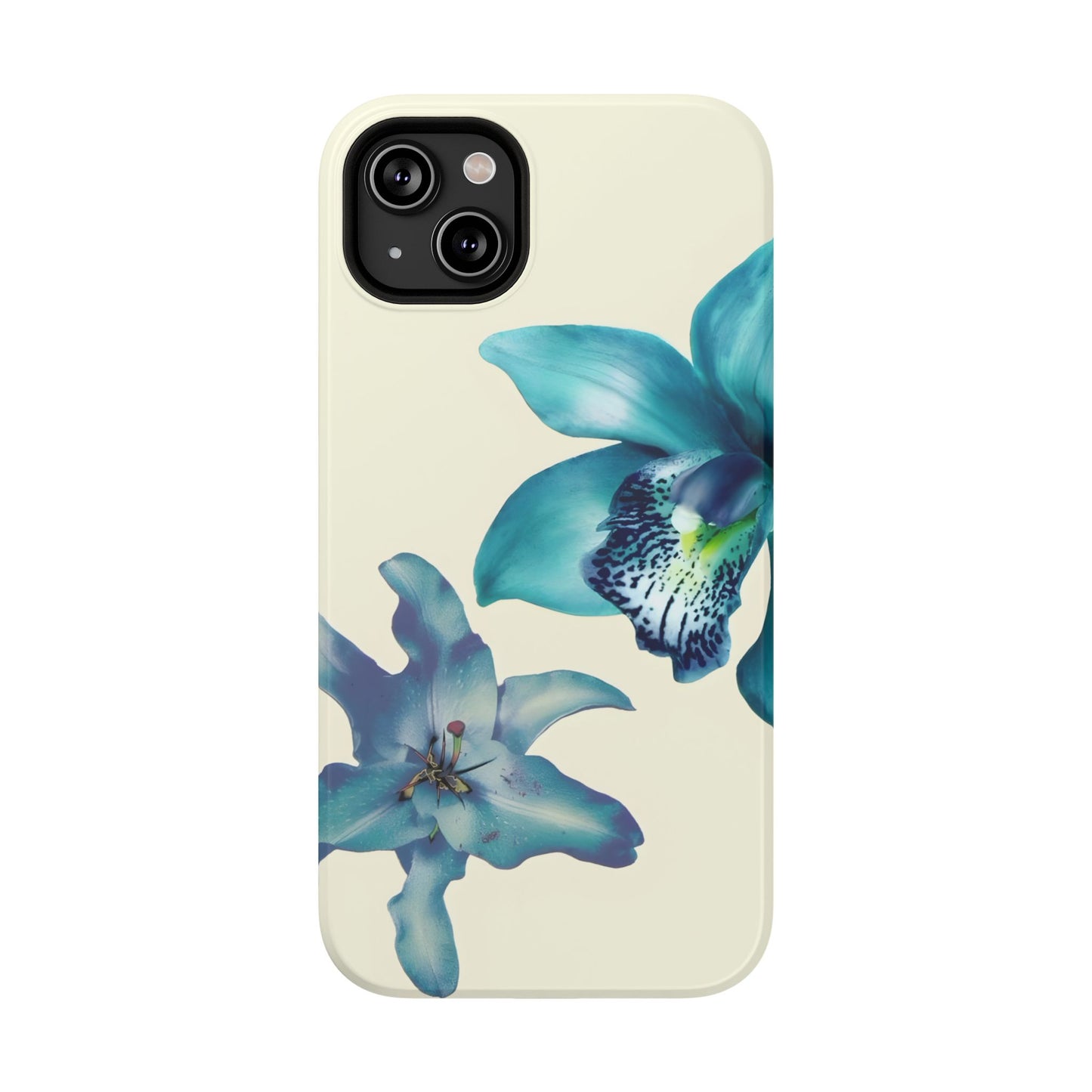 Blue Orchid Floral Phone Case – MagSafe Compatible for iPhone & Samsung Galaxy