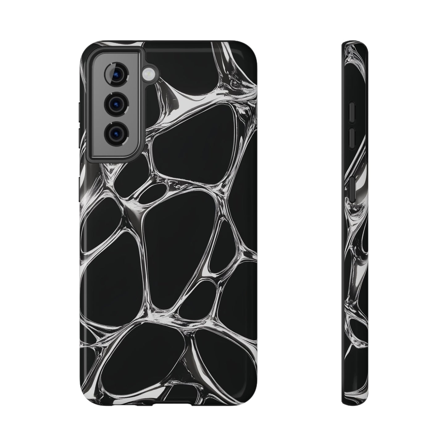 Liquid Metal Abstract Phone Case – MagSafe Compatible for iPhone & Samsung Galaxy