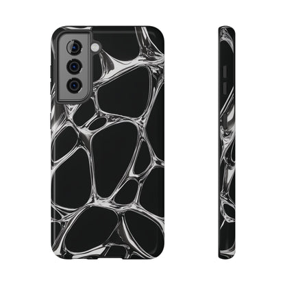 Liquid Metal Abstract Phone Case – MagSafe Compatible for iPhone & Samsung Galaxy