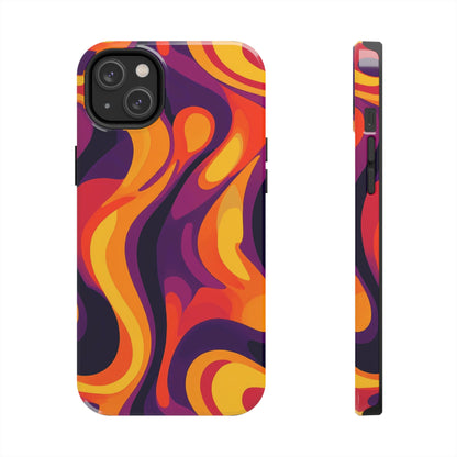 Vibrant Abstract Swirl iPhone Case – iPhone 11-16 - Premium Protection- MagSafe Compatible