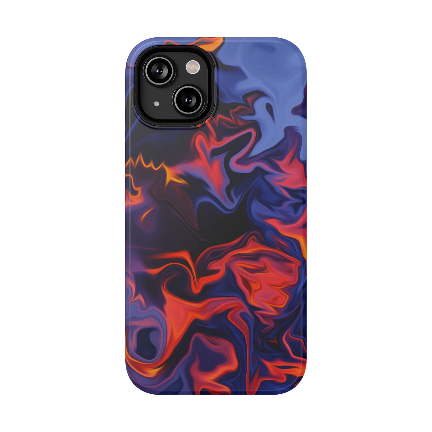 Fiery Swirl Abstract Phone Case – MagSafe Compatible for iPhone & Samsung Galaxy