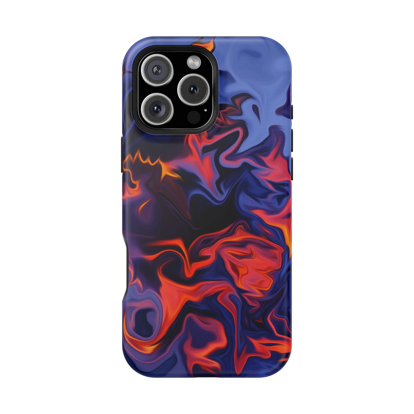 Fiery Swirl Abstract Phone Case – MagSafe Compatible for iPhone & Samsung Galaxy