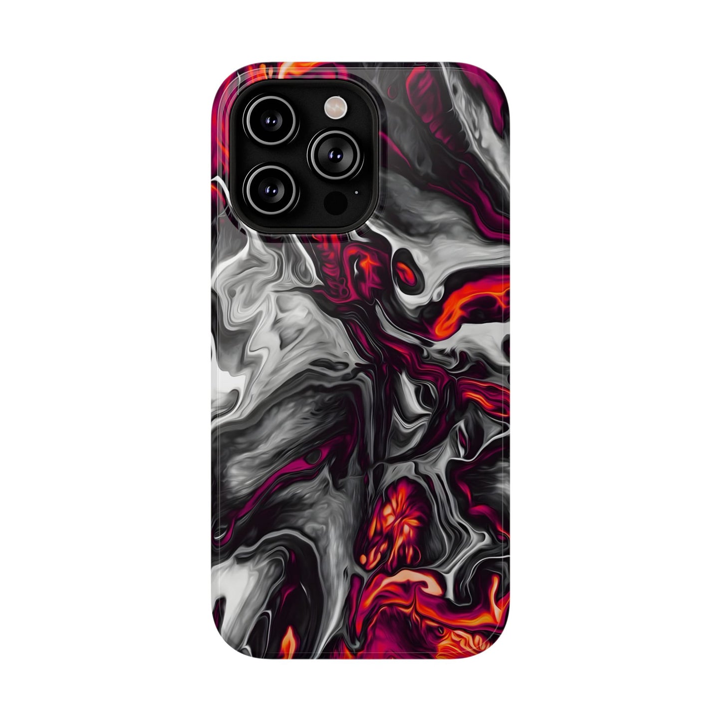 Dark Marble Swirl Phone Case – MagSafe Compatible for iPhone & Samsung Galaxy