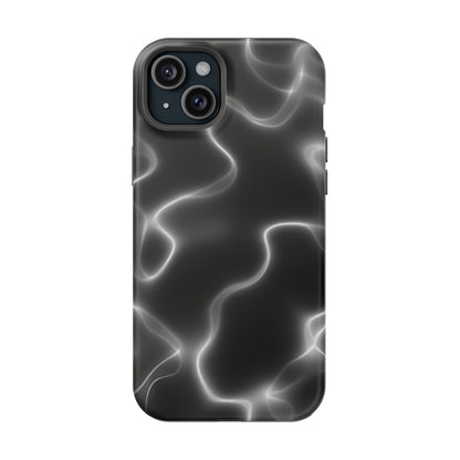 Electric Black Glow Phone Case – MagSafe Compatible for iPhone & Samsung Galaxy