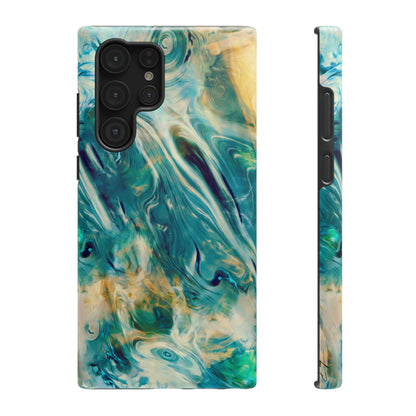Oceanic Flow Abstract Phone Case – MagSafe Compatible for iPhone & Samsung Galaxy