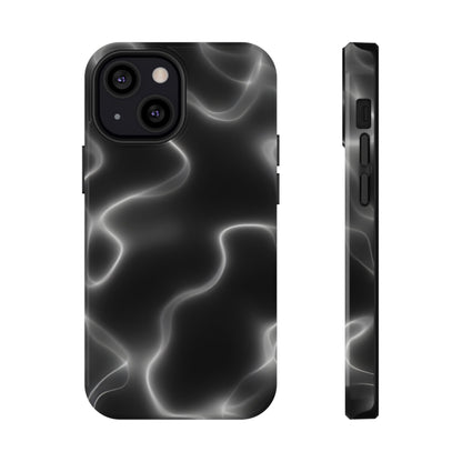 Electric Black Glow Phone Case – MagSafe Compatible for iPhone & Samsung Galaxy