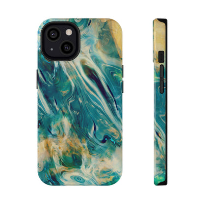 Oceanic Flow Abstract Phone Case – MagSafe Compatible for iPhone & Samsung Galaxy