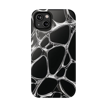 Liquid Metal Abstract Phone Case – MagSafe Compatible for iPhone & Samsung Galaxy