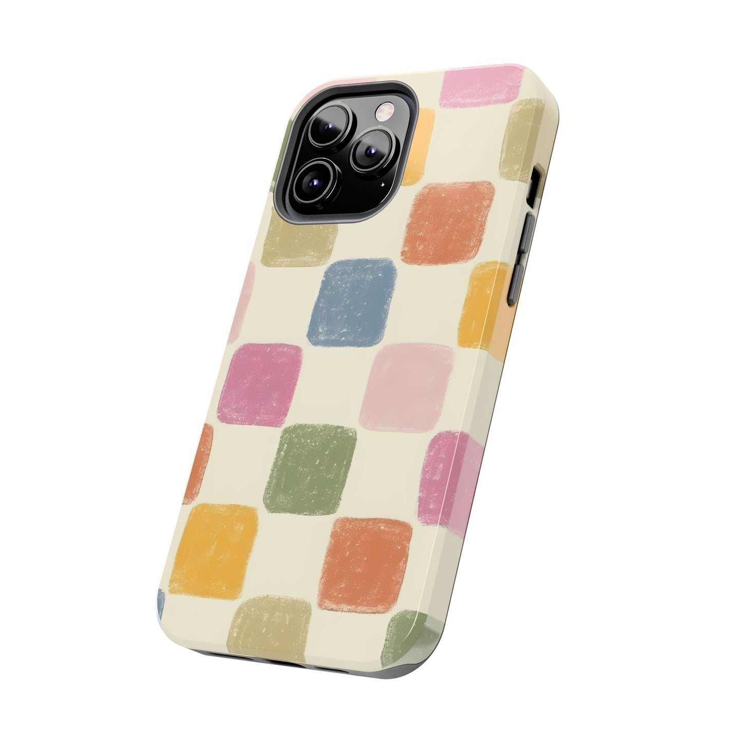 Pastel Checkered Tough Phone Case - iPhone 15-11 All Sizes