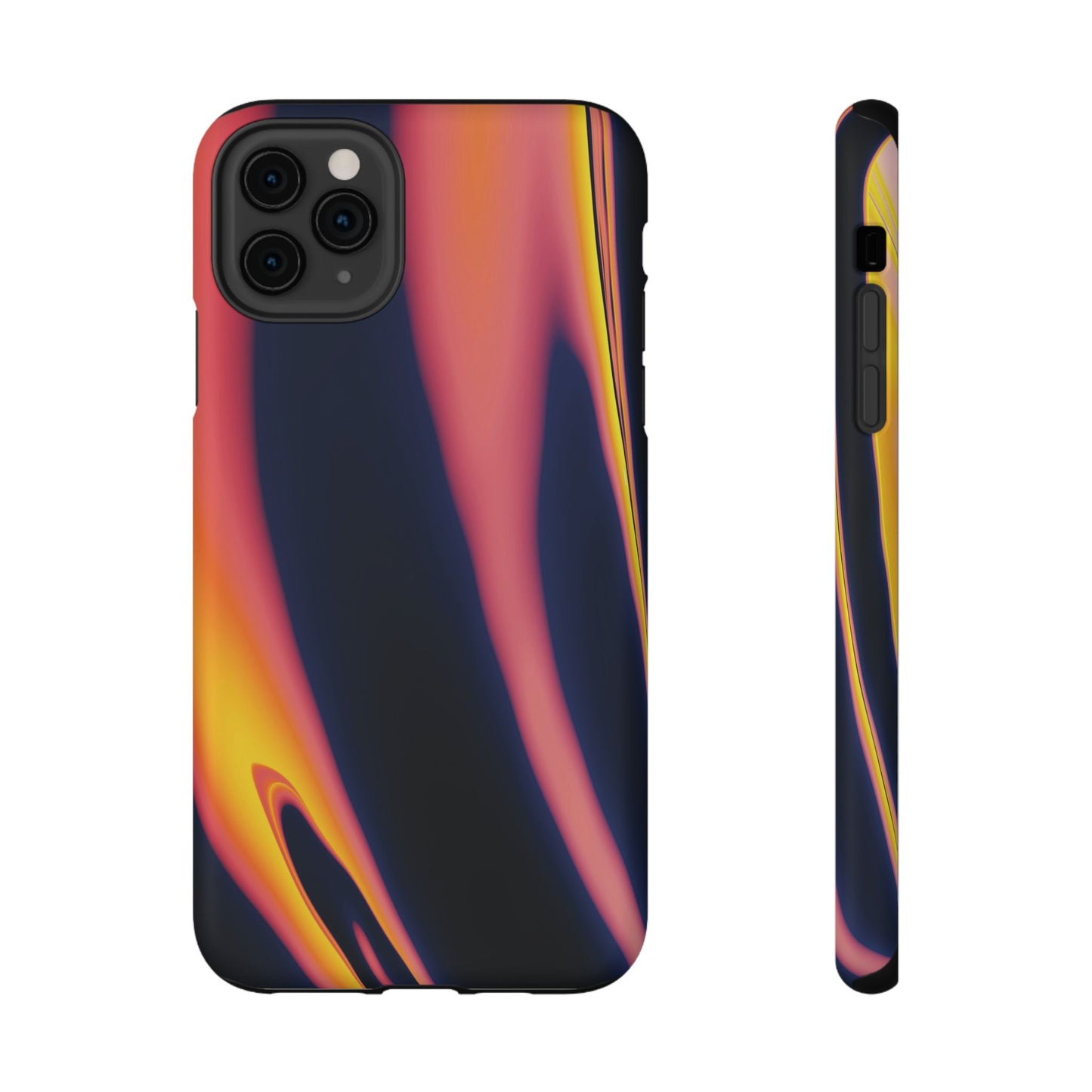 Neon Sunset Flame Phone Case – MagSafe Compatible for iPhone & Samsung Galaxy