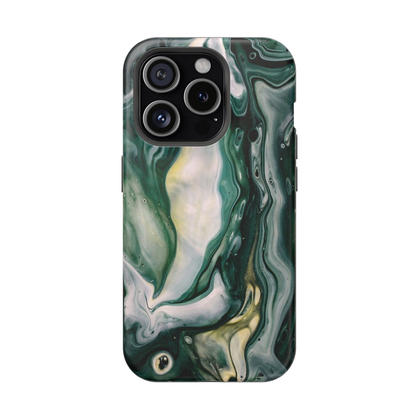 Mystic Forest Marble Swirl Phone Case – MagSafe Compatible for iPhone & Samsung Galaxy