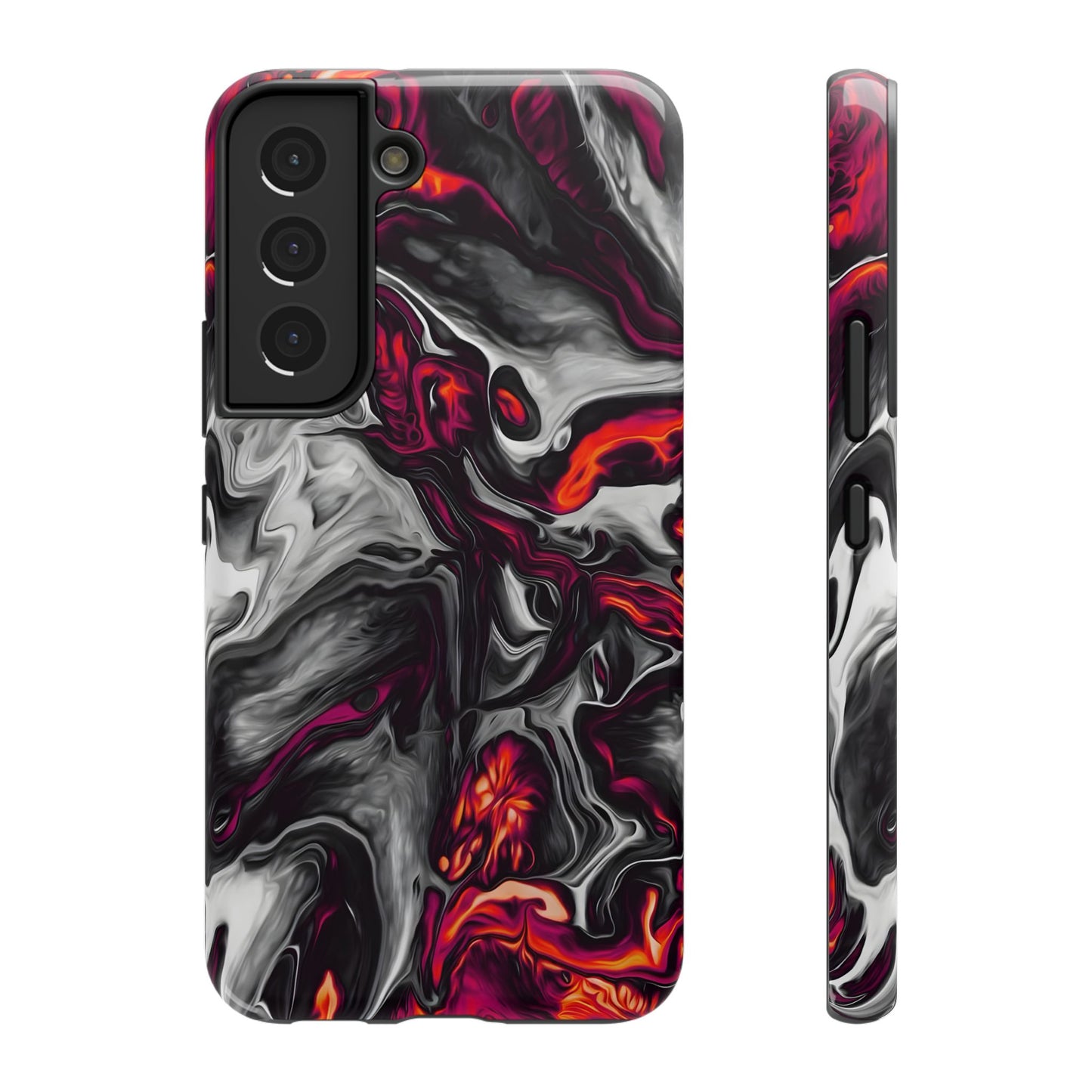 Dark Marble Swirl Phone Case – MagSafe Compatible for iPhone & Samsung Galaxy