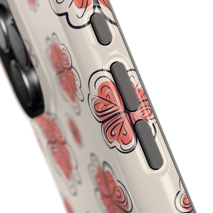 Whimsical Clover Bloom Phone Case – MagSafe Compatible for iPhone & Samsung Galaxy