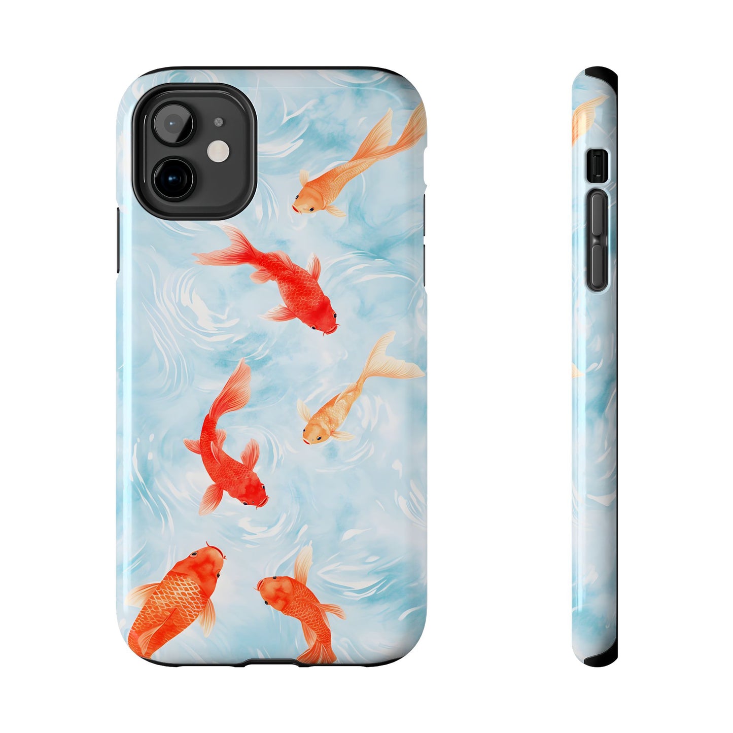 Koi Pond Painted Print for iPhone 11-15 All Sizes