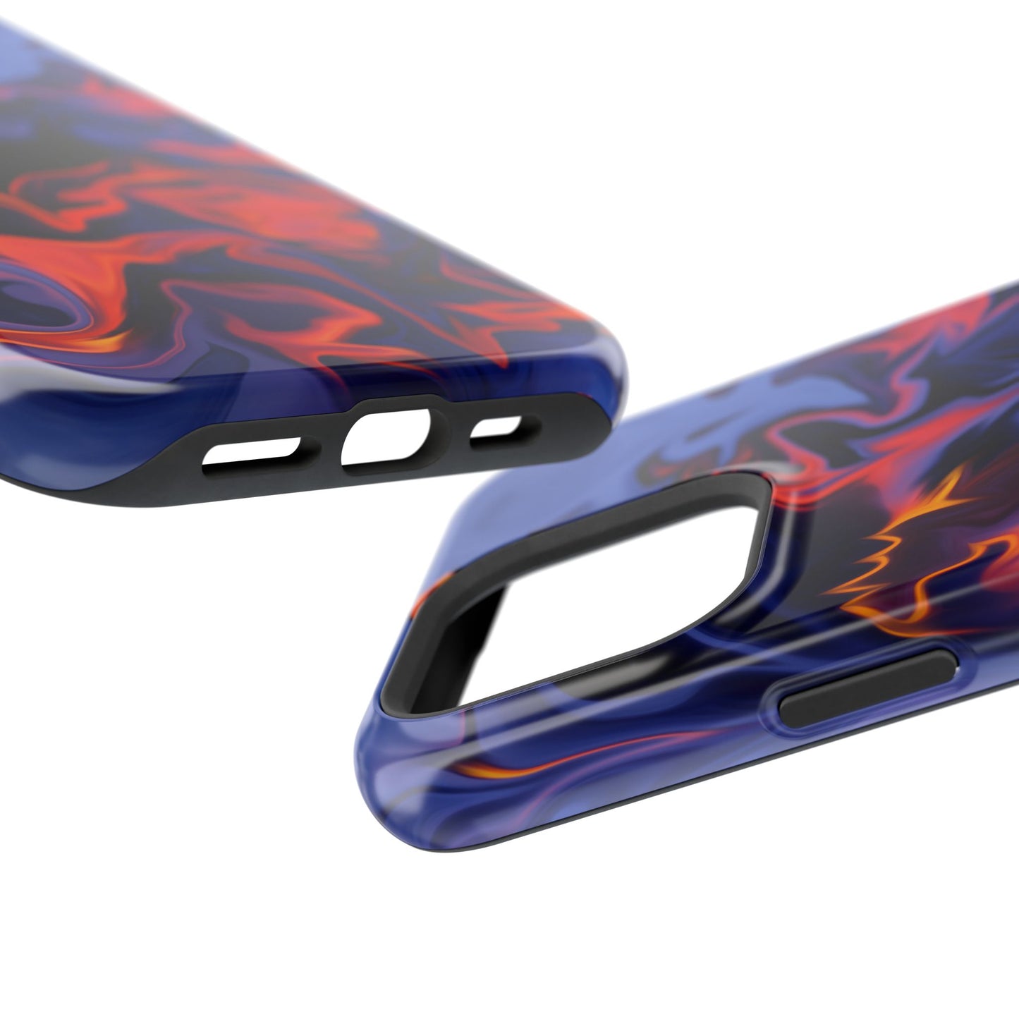 Fiery Swirl Abstract Phone Case – MagSafe Compatible for iPhone & Samsung Galaxy