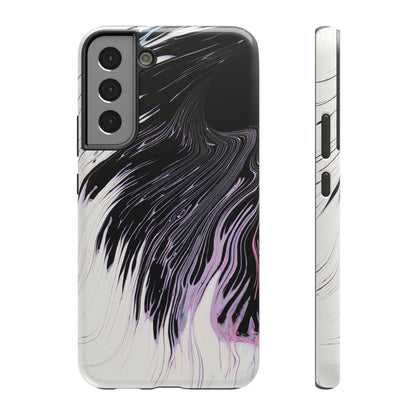 Waves of Ink Abstract Brush Phone Case – MagSafe Compatible for iPhone & Samsung Galaxy