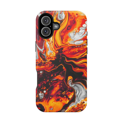 Molten Lava Abstract Phone Case – MagSafe Compatible for iPhone & Samsung Galaxy