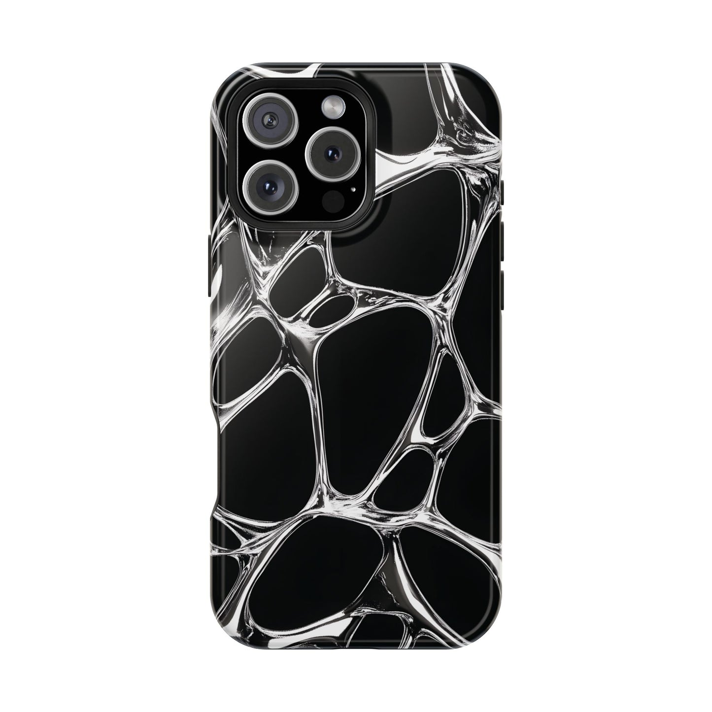 Liquid Metal Abstract Phone Case – MagSafe Compatible for iPhone & Samsung Galaxy