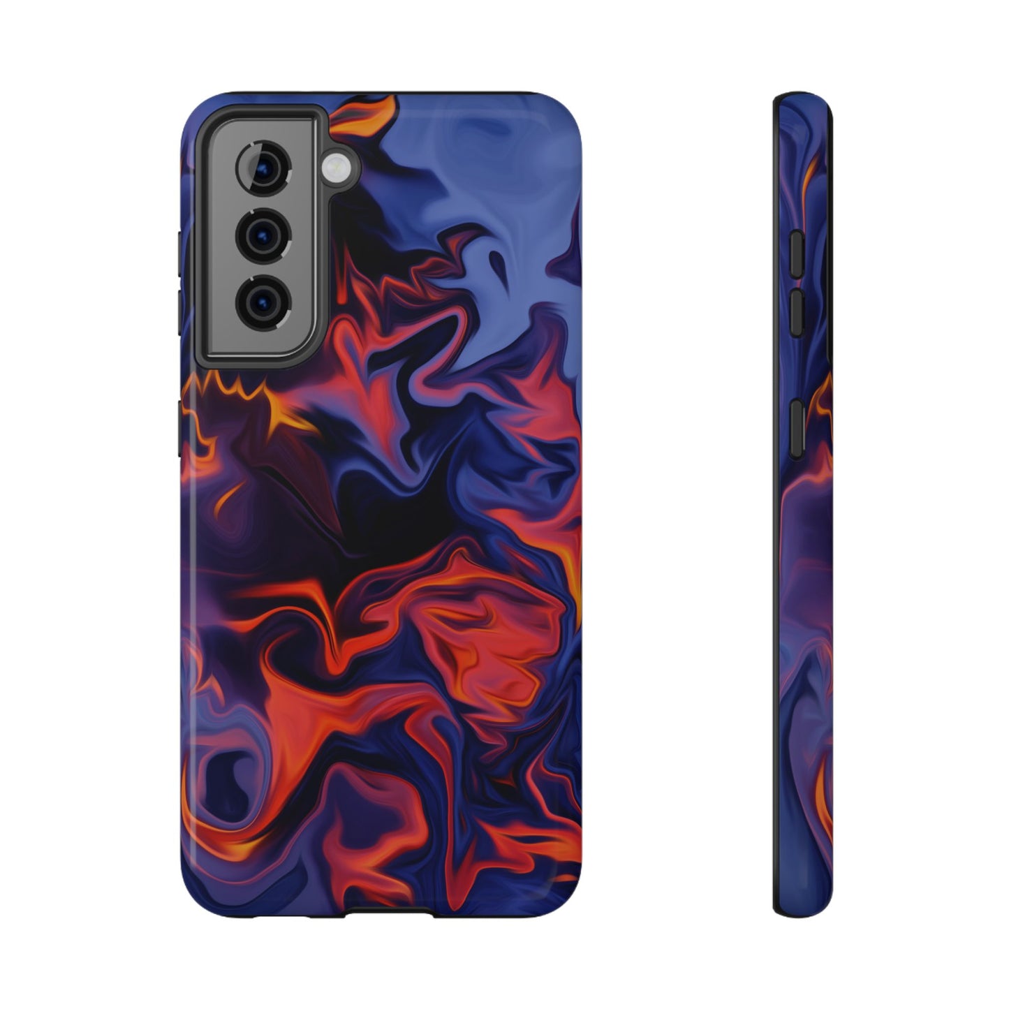 Fiery Swirl Abstract Phone Case – MagSafe Compatible for iPhone & Samsung Galaxy