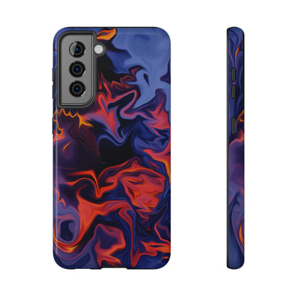 Fiery Swirl Abstract Phone Case – MagSafe Compatible for iPhone & Samsung Galaxy