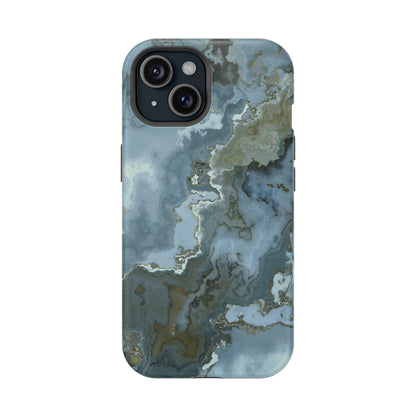 Oceanic Agate Marble Phone Case – MagSafe Compatible for iPhone & Samsung Galaxy
