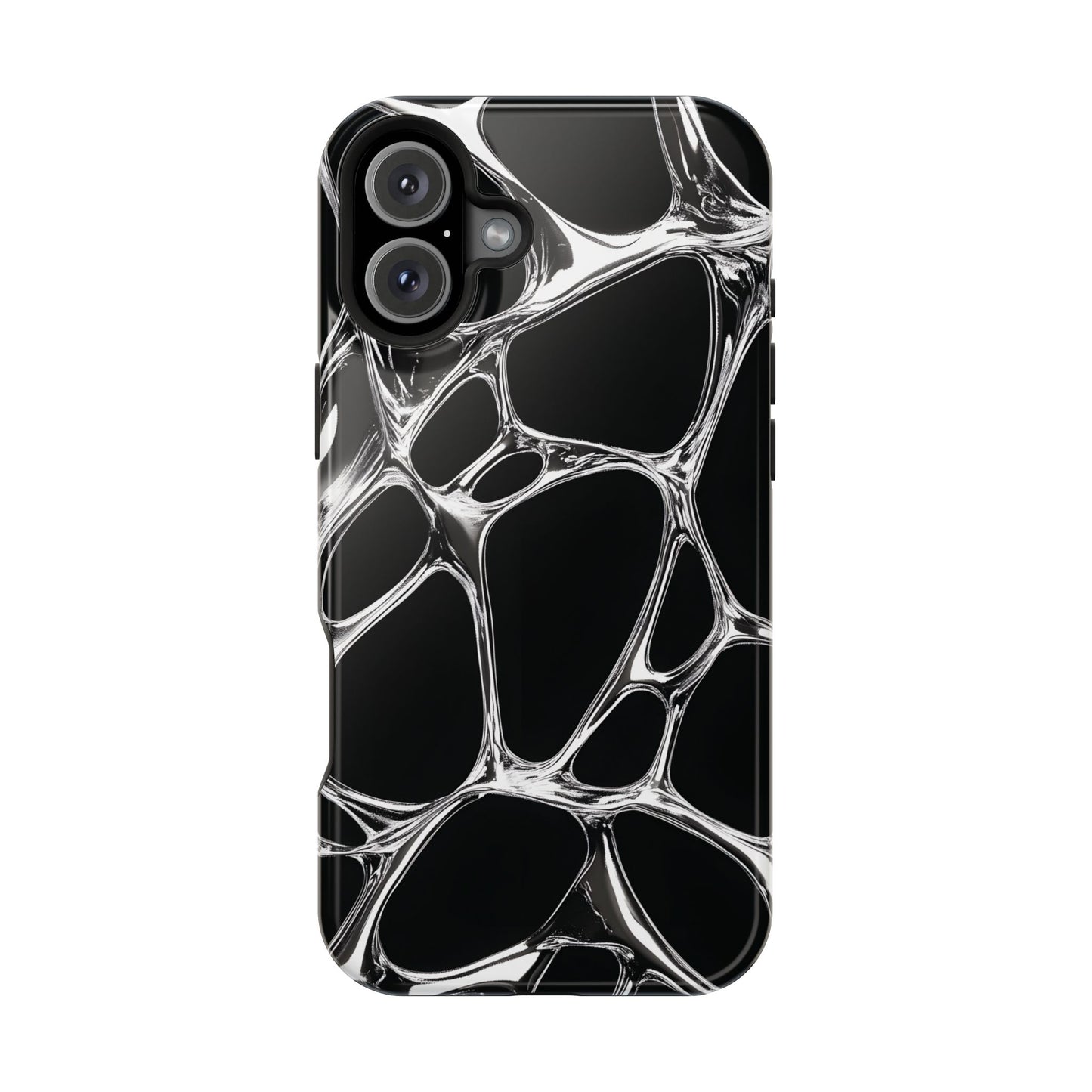 Liquid Metal Abstract Phone Case – MagSafe Compatible for iPhone & Samsung Galaxy