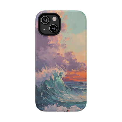 Ocean Sunset Waves Phone Case – MagSafe Compatible for iPhone & Samsung Galaxy