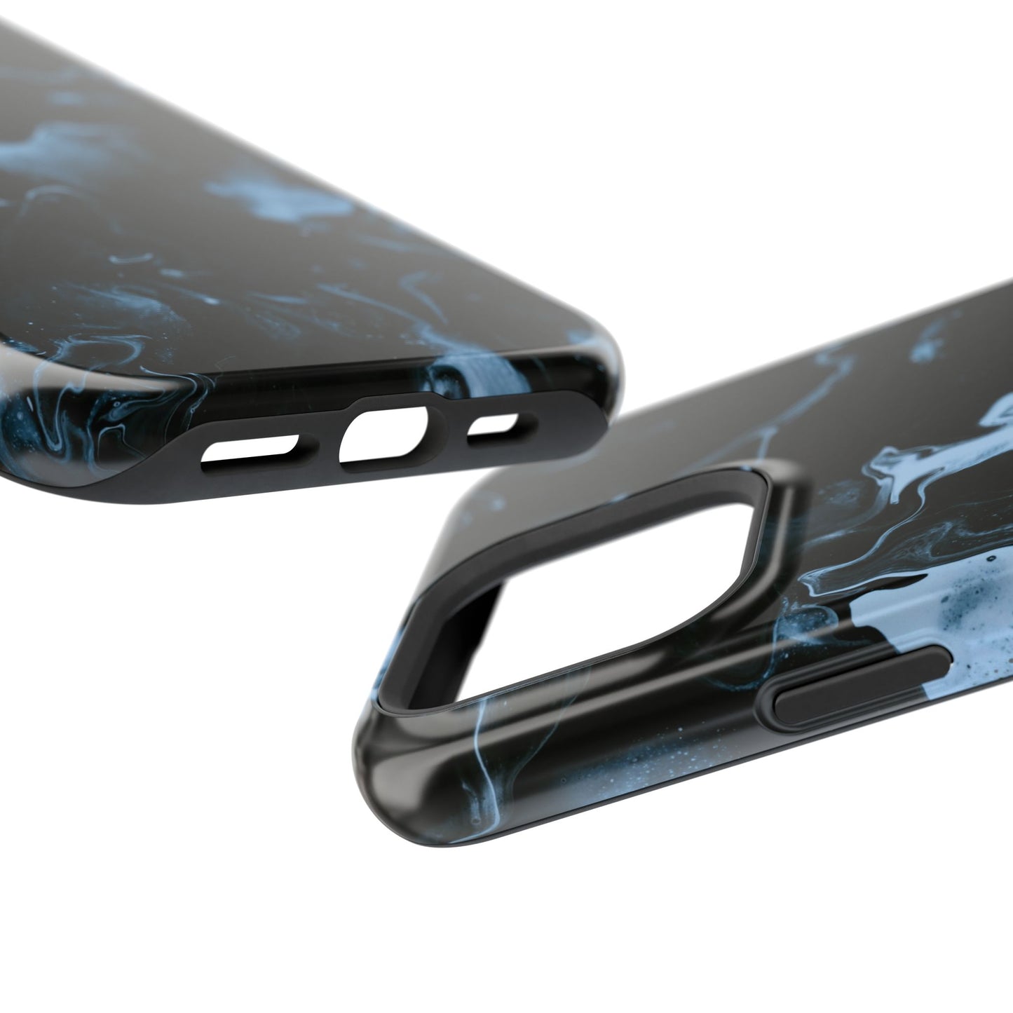 Midnight Frost Swirl Phone Case – MagSafe Compatible for iPhone & Samsung Galaxy