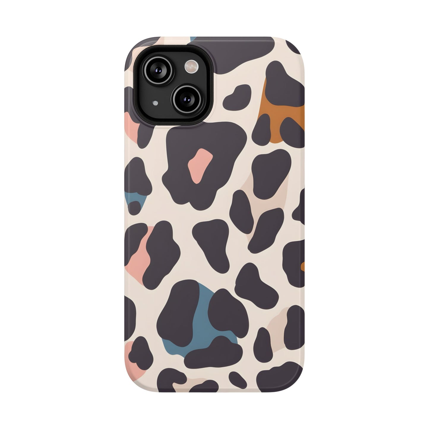 Modern Pastel Leopard Print Phone Case – MagSafe Compatible for iPhone & Samsung Galaxy