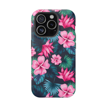 Tropical Paradise Floral Phone Case – MagSafe Compatible for iPhone & Samsung Galaxy