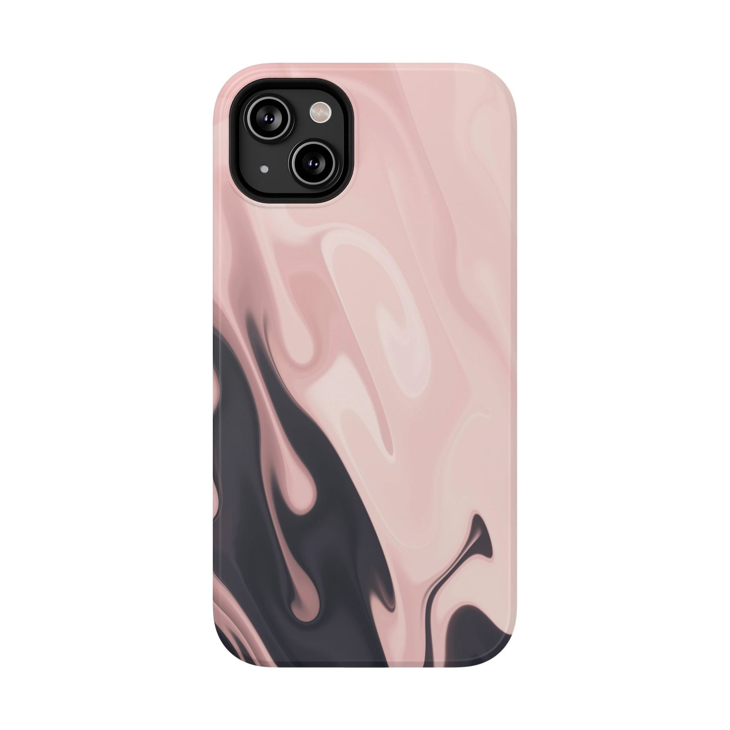 Blush Noir Ink Flow Phone Case – MagSafe Compatible for iPhone & Samsung Galaxy