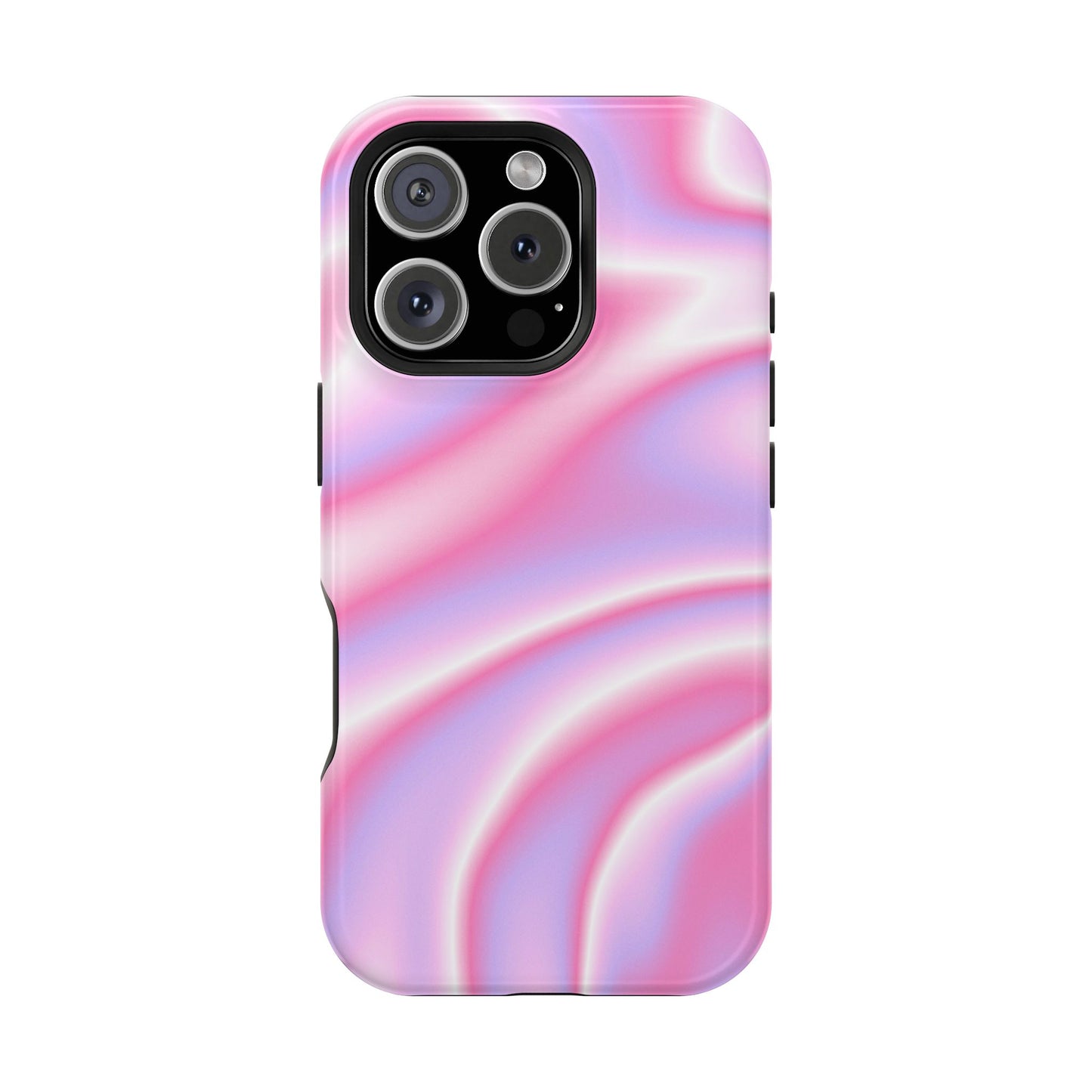 Pink Satin Lightwave Phone Case – MagSafe Compatible for iPhone & Samsung Galaxy