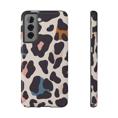 Modern Pastel Leopard Print Phone Case – MagSafe Compatible for iPhone & Samsung Galaxy