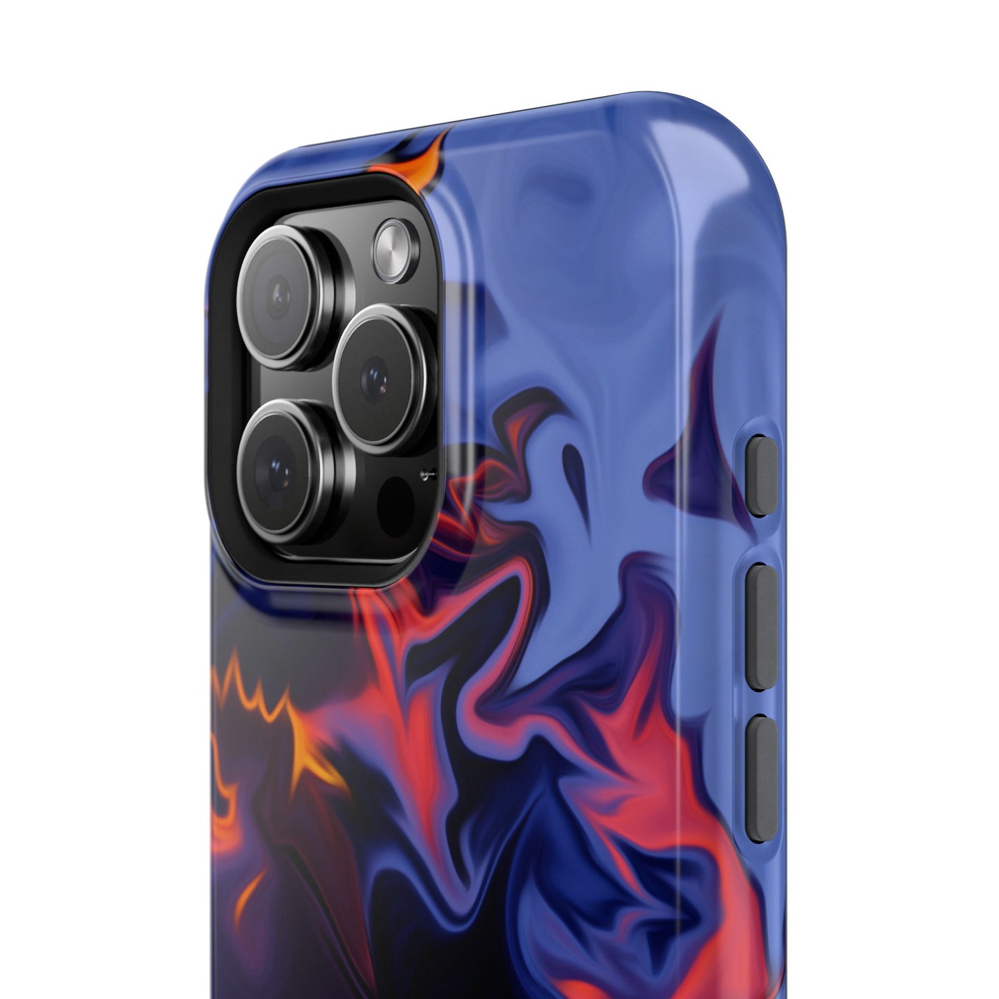 Fiery Swirl Abstract Phone Case – MagSafe Compatible for iPhone & Samsung Galaxy