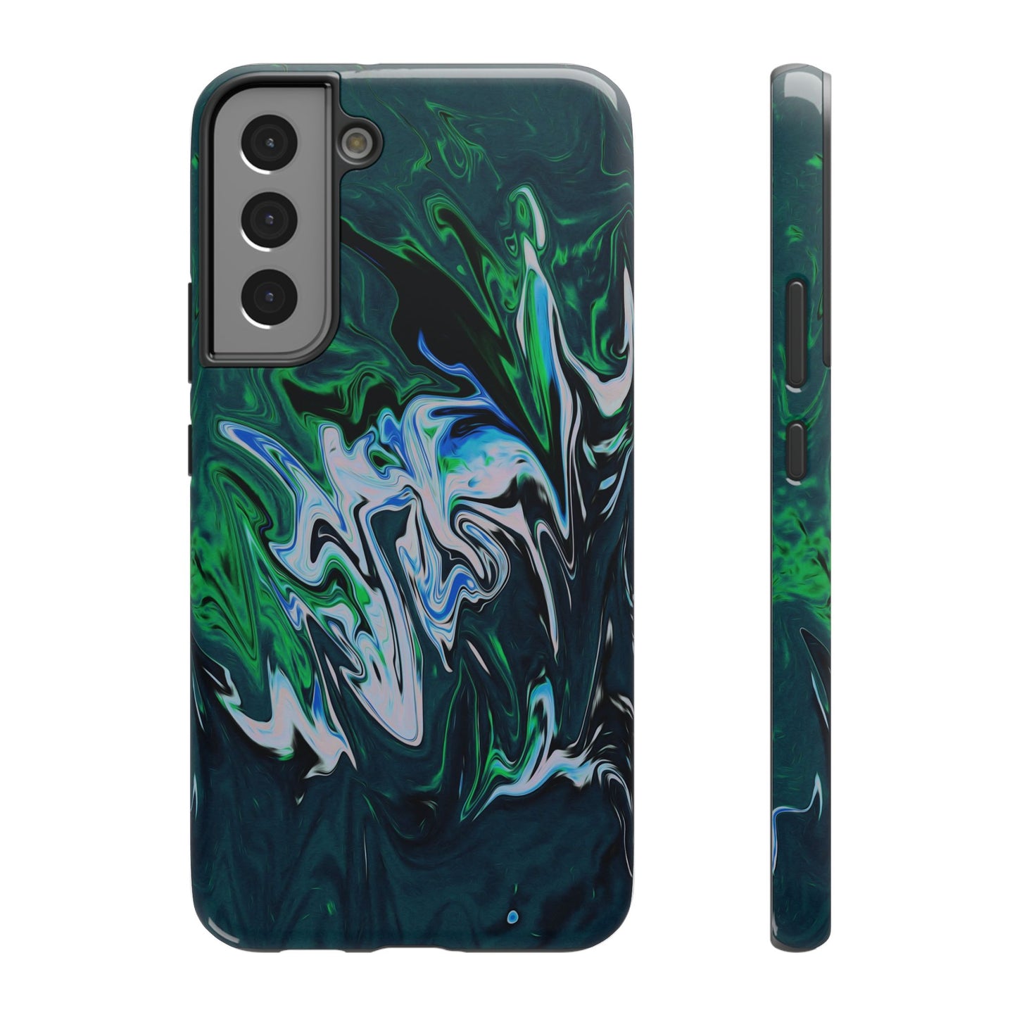 Prismatic Holographic Swirl Phone Case – MagSafe Compatible for iPhone & Samsung Galaxy