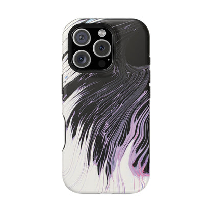 Waves of Ink Abstract Brush Phone Case – MagSafe Compatible for iPhone & Samsung Galaxy