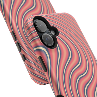Hypnotic Wave Optical Illusion Phone Case – MagSafe Compatible for iPhone & Samsung Galaxy