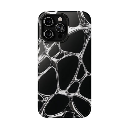 Liquid Metal Abstract Phone Case – MagSafe Compatible for iPhone & Samsung Galaxy