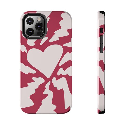 Cute Simplistic Heart Design for iPhone 11-15 All Sizes