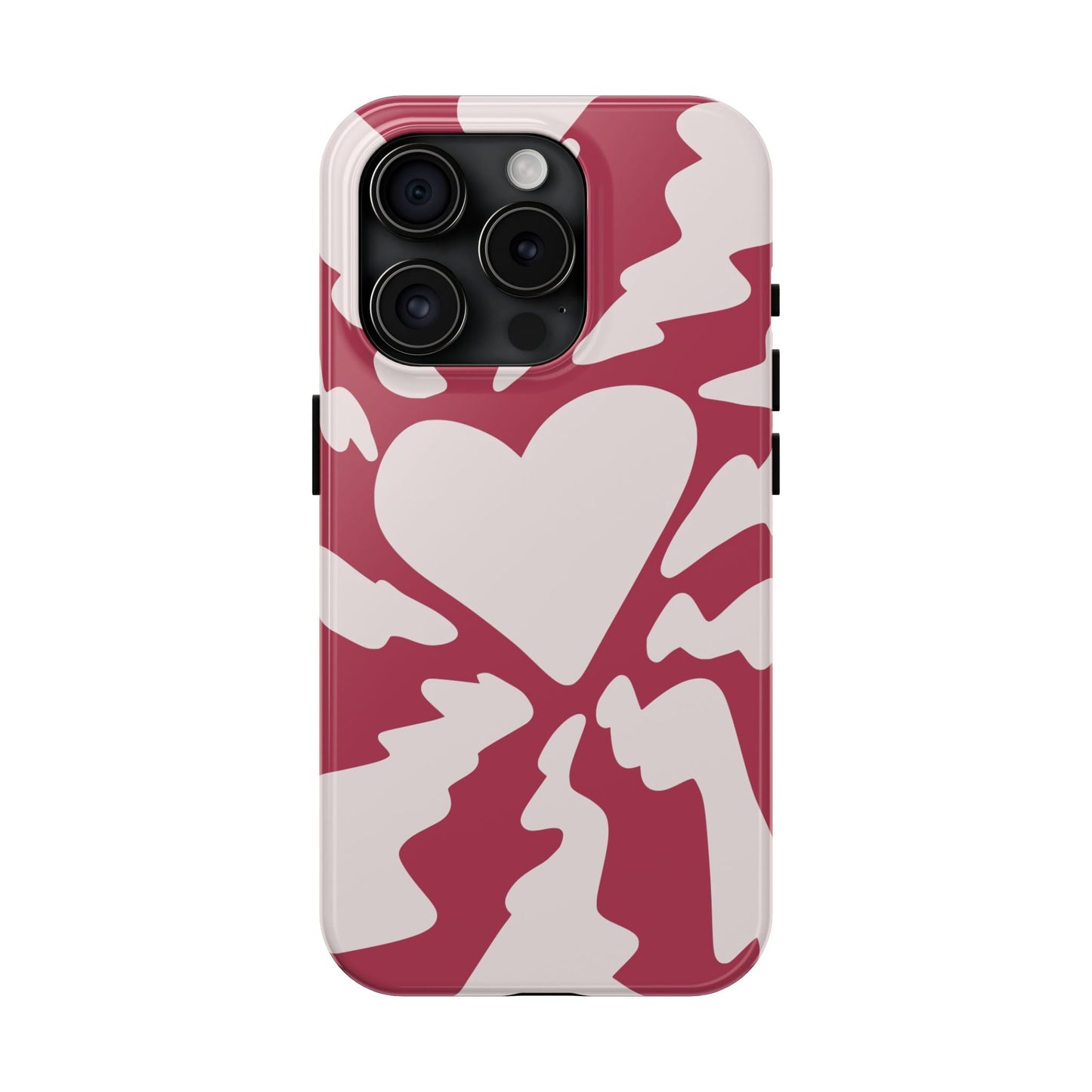 Cute Simplistic Heart Design for iPhone 11-15 All Sizes