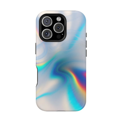 Iridescent Swirl Phone Case – MagSafe Compatible for iPhone & Samsung Galaxy
