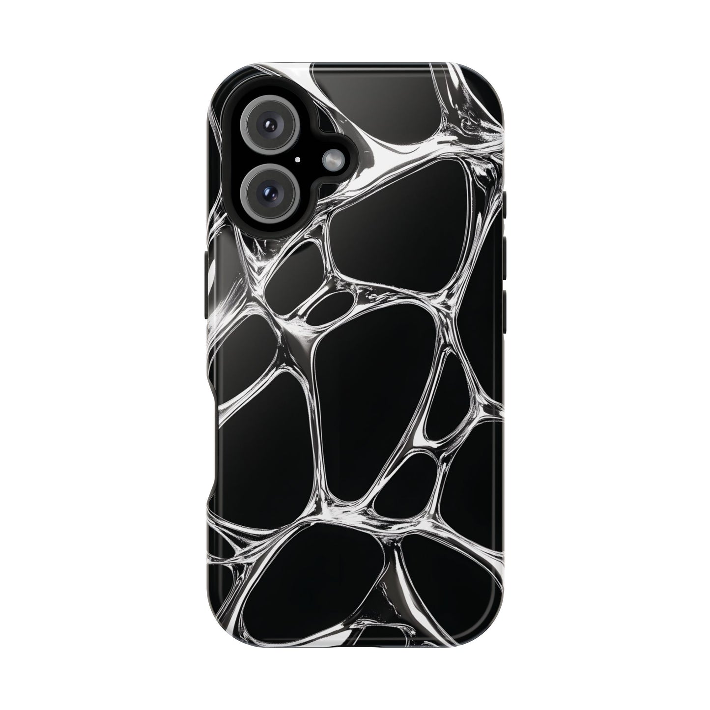 Liquid Metal Abstract Phone Case – MagSafe Compatible for iPhone & Samsung Galaxy