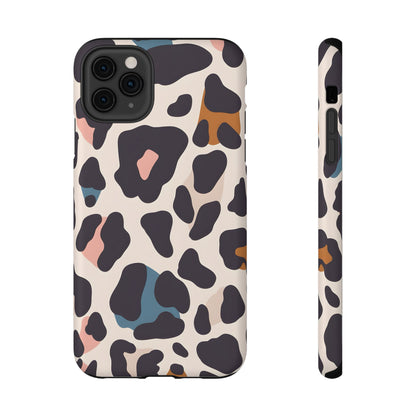 Modern Pastel Leopard Print Phone Case – MagSafe Compatible for iPhone & Samsung Galaxy