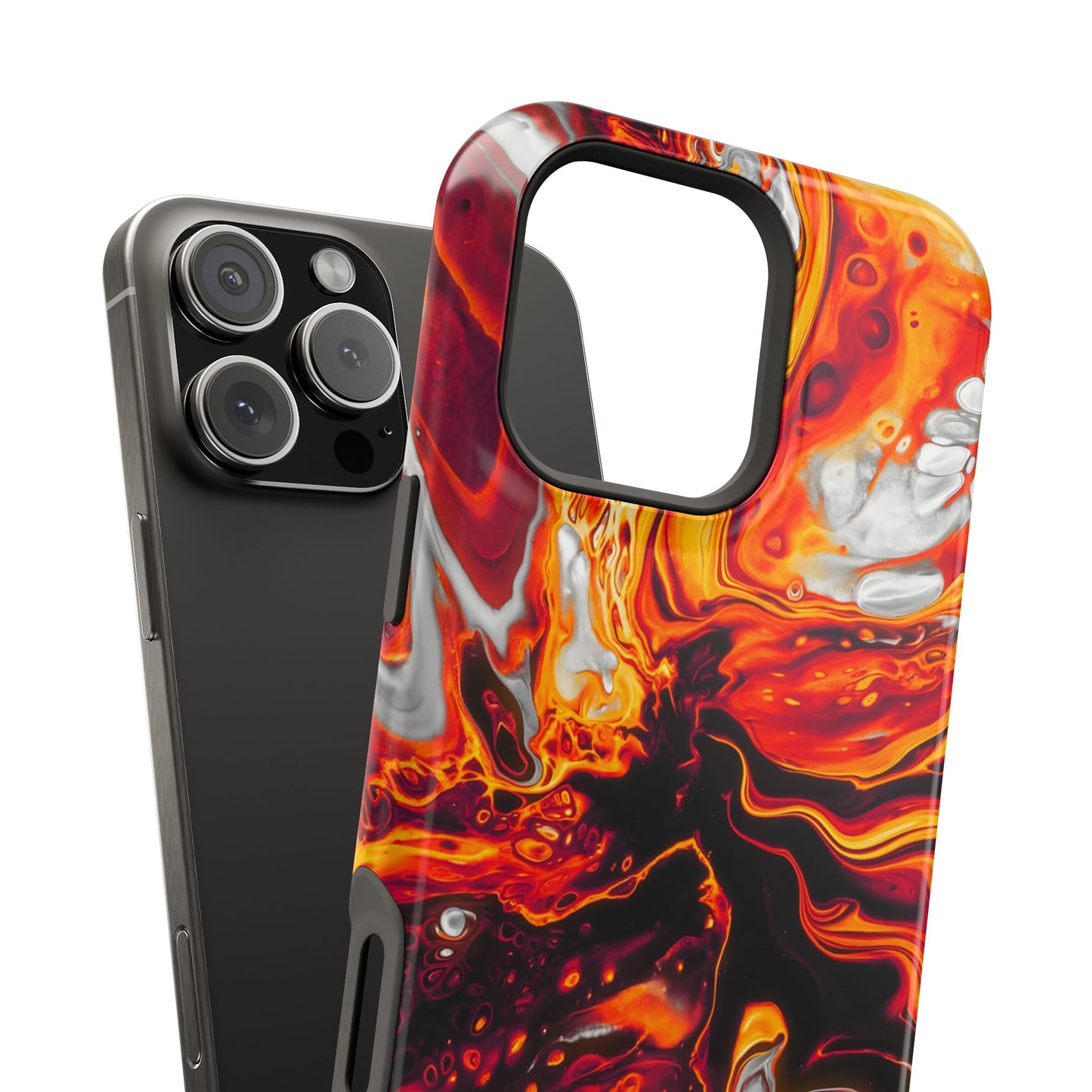 Molten Lava Abstract Phone Case – MagSafe Compatible for iPhone & Samsung Galaxy