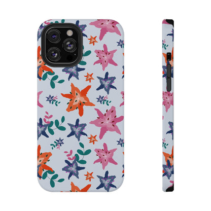 Watercolor Lily Garden Phone Case – MagSafe Compatible for iPhone & Samsung Galaxy